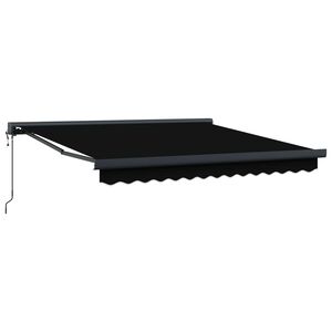 vidaXL Auvent r&eacute;tractable Noir 300 x 250 x 165 cm Tissu et M&eacute;tal