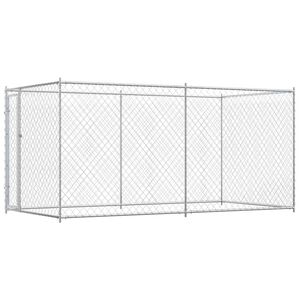 vidaXL Chenil d'ext&eacute;rieur pour chiens 382x192x185 cm