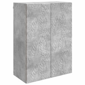 vidaXL Armoire Murale Gris b&eacute;ton 66 x 34,5 x 90 cm Bois d'ing&eacute;nierie