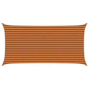 vidaXL Voile d'ombre Orange et marron 6 x 3 m 100 % polyester Oxford