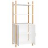 vidaXL Buffet haut Blanc 60x40x141 cm Bois d'ing&eacute;nierie