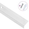 vidaXL Nez de marche forme en L 5 pcs aluminium 90 cm argent&eacute;