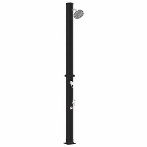 vidaXL Douche solaire avec pommeau de douche et robinet 20 l Noir