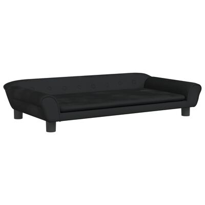 vidaXL Canapé pour enfants noir 100x50x26 cm velours