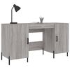 vidaXL Bureau sonoma gris 140x50x75 cm bois d'ing&eacute;nierie