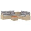 vidaXL Ensemble de Canap&eacute;s 8 pc Beige et Gris clair