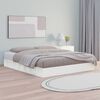 vidaXL Cadre de lit sans matelas blanc 200x200 cm bois massif