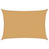 vidaXL Voile d'ombrage 160 g/m&sup2; rectangulaire sable 5x6 m PEHD