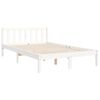 vidaXL Cadre de lit sans matelas blanc bois de pin massif