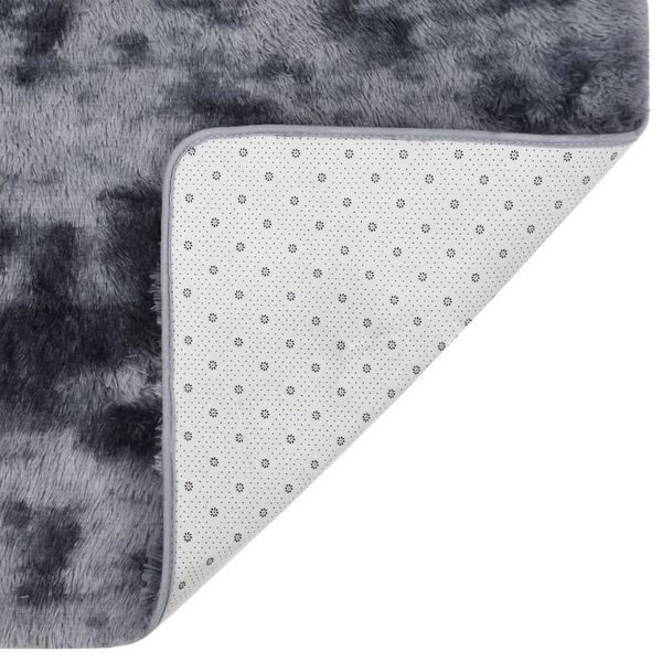 vidaXL Tapis &agrave; poils longs Anthracite 270x180 cm