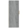 vidaXL Armoire murale Sonoma gris 35x34x90 cm Bois d'ingénierie