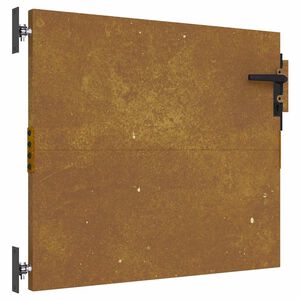 vidaXL Portail de jardin 85x75 cm acier corten