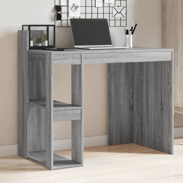 vidaXL Bureau sonoma gris 103,5x56,5x94 cm bois d'ing&eacute;nierie