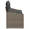 vidaXL Canapé de jardin avec coussin 123 x 62 x 69 cm polyrotin