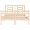 vidaXL Cadre de lit sans matelas 140x190 cm bois massif