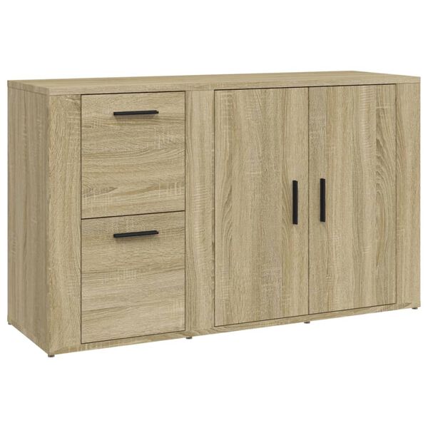 vidaXL Buffet Ch&ecirc;ne sonoma 100x33x59,5 cm Bois d'ing&eacute;nierie