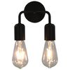 vidaXL Lampe murale Noir E27