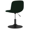 vidaXL Tabouret de bar Vert fonc&eacute; Velours