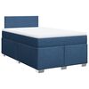 vidaXL Sommier &agrave; lattes de lit avec matelas Bleu 120x200 cm Tissu