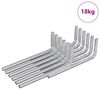 vidaXL Cl&eacute; hexagonale 4675 pi&egrave;ces Argent&eacute; 20 x 52 mm Acier