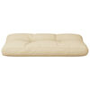 vidaXL Coussin de palette beige 80x40x12 cm tissu