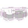 vidaXL Salon de jardin avec coussins 7 pcs gris clair r&eacute;sine tress&eacute;e