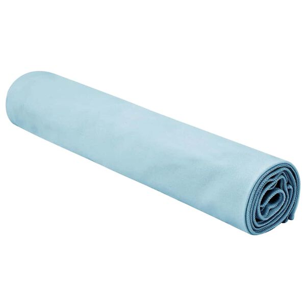 vidaXL Serviettes de sport 2 pcs Bleu 140 x 70 cm