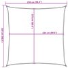 vidaXL Voile d'ombrage 160 g/m&sup2; Blanc 2,5x2,5 m PEHD