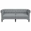 vidaXL Canap&eacute; Gris clair 182,5 x 74,5 x 74,5 cm Polyester