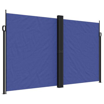 vidaXL Auvent latéral rétractable bleu 200x1200 cm