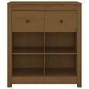 vidaXL Buffet Marron miel 70x35x80 cm Bois massif de pin