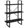 vidaXL Biblioth&egrave;que noir 80x30x105 cm bois d'ing&eacute;nierie