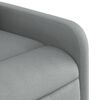 vidaXL Fauteuil inclinable de massage électrique Gris clair Tissu