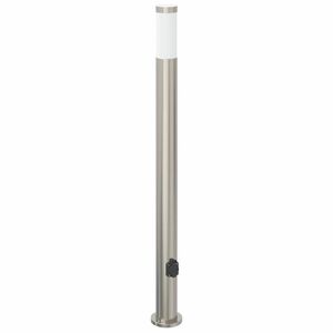 vidaXL Borne lumineuse avec sortie 110 cm en acier inoxydable IP44