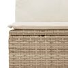vidaXL Salon de jardin avec coussins 8 pcs beige r&eacute;sine tress&eacute;e