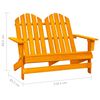 vidaXL Chaise de jardin Adirondack 2 places bois sapin massif orange