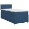 vidaXL Lit boxspring avec matelas Bleu 80 x 200 cm Tissu