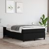 vidaXL Sommier &agrave; lattes de lit avec matelas noir 120x190 cm tissu