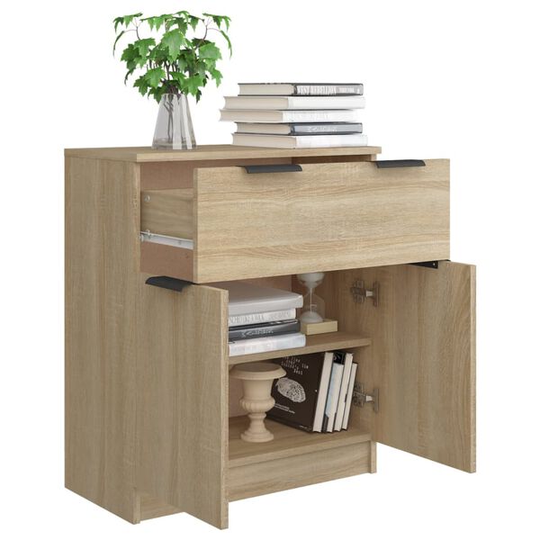 vidaXL Buffet Chêne sonoma 60x30x70 cm Bois d'ingénierie