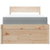 vidaXL Lit avec tiroirs et matelas 90x190 cm bois massif de pin