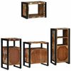 vidaXL Ensemble de mobilier de salle de bain 4 pcs Bois Recycl&eacute; Solide