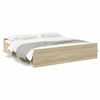 vidaXL Cadre de lit avec tiroirs sans matelas ch&ecirc;ne sonoma 180x200 cm