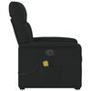 vidaXL Fauteuil inclinable de massage &eacute;lectrique Noir Tissu