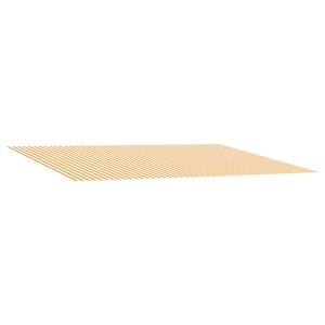 vidaXL Toile de rechange pour auvent Jaune et blanc 250 x 200 cm