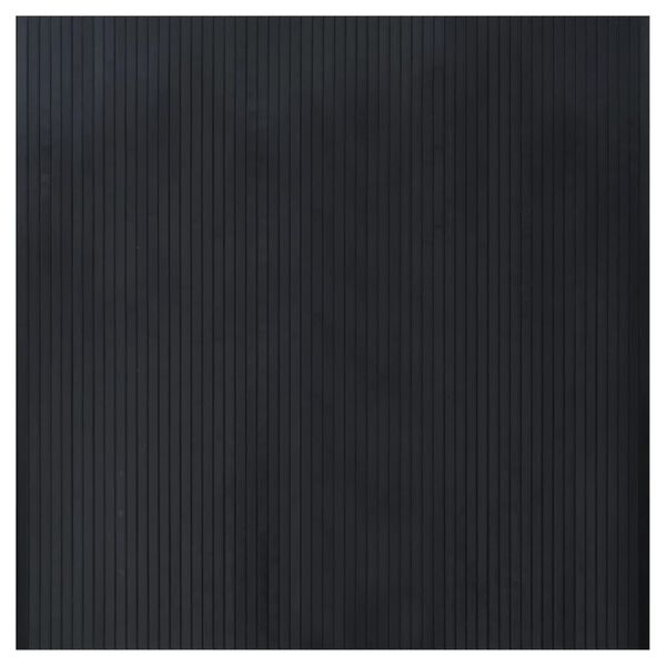 vidaXL Tapis rectangulaire noir 100x100 cm bambou