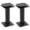 vidaXL Pi&eacute;destaux de si&egrave;ge de bateau 2 pcs si&egrave;ge pivotant &agrave; 360&deg; acier