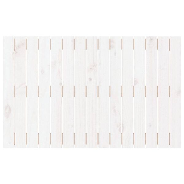vidaXL Tête de lit murale Blanc 95,5x3x60 cm Bois massif de pin