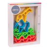 d&euml;na Ensemble de jouets en silicone en forme d'animaux Neon 4 pcs