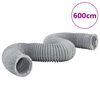 vidaXL Conduit d'&eacute;chappement PVC 6 m &Oslash;12,5 cm