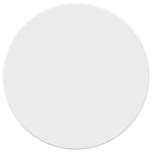 vidaXL Plateau de table Blanc &Oslash; 40 x 1,5 cm Bois d'ing&eacute;nierie